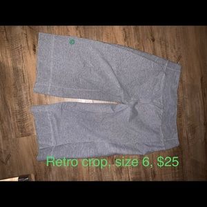 Lululemon retro crop